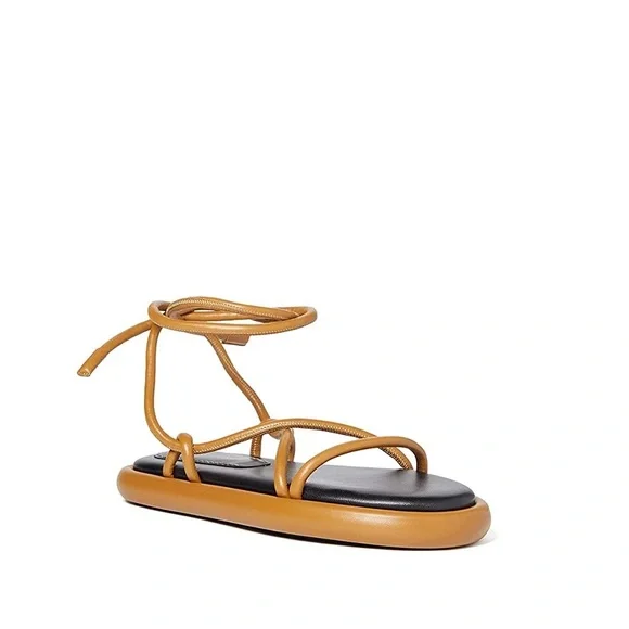 Proenza Schouler summer sandals pipe strappy khaki NWT